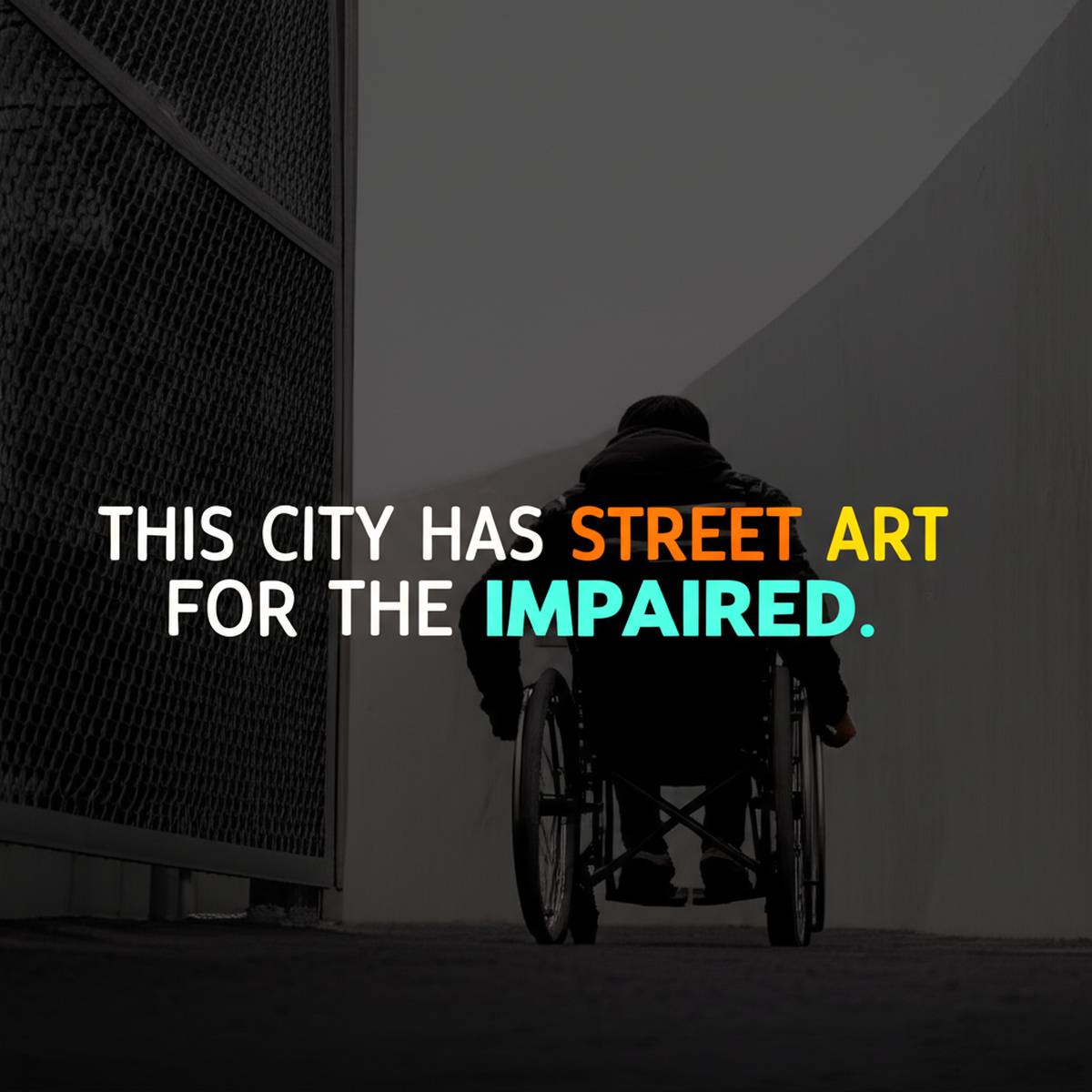 این شهر دارای هنر خیابانی برای افراد کم بینا است
