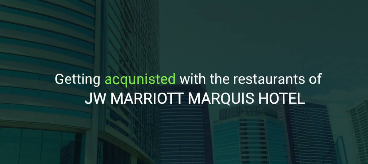 آشنایی با رستوران های هتل JW Marriott Marquis ؛