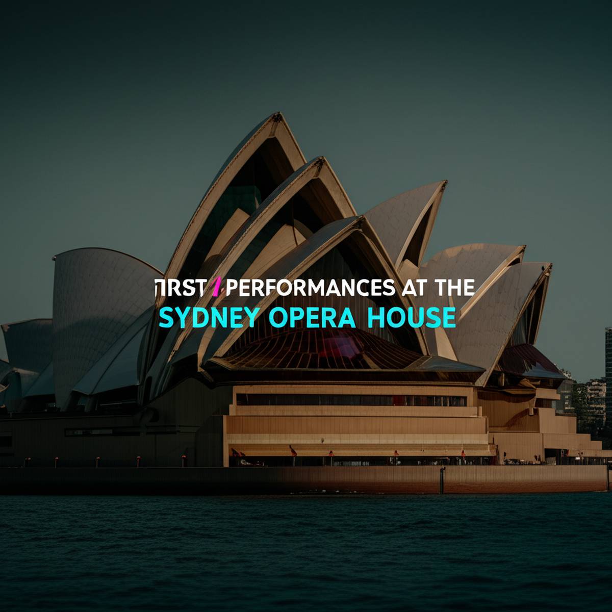 اولین اجراها در سالن اپرا سیدنی