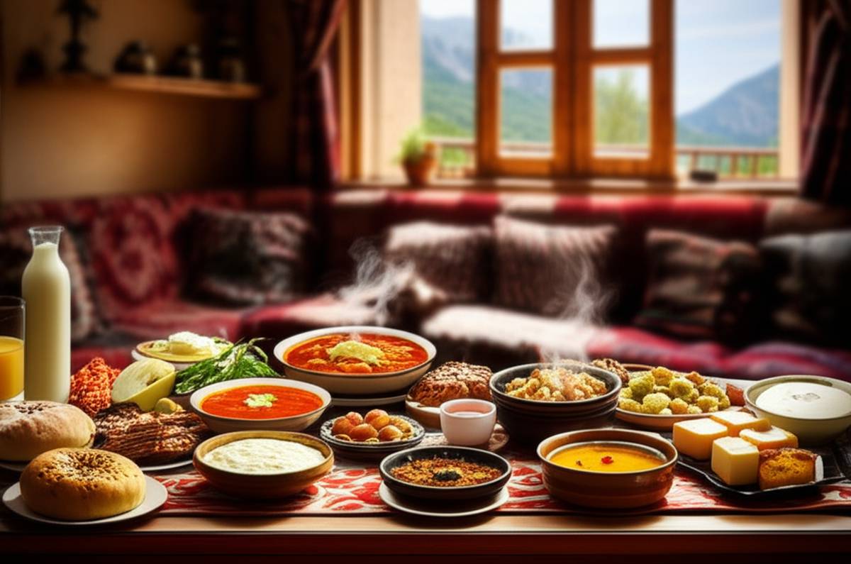 غذاهای محلی و عشایر | طعم اصیل در اقامتگاه بابا طاهر