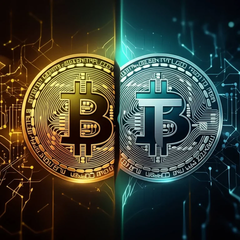 تفاوت تتر و بیت کوین