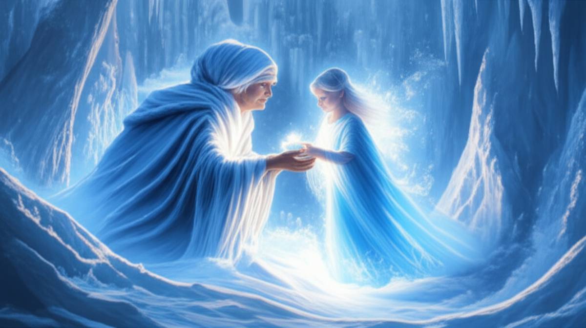 خلاصه کتاب افسانه دختر ننه سرما | داستان افسانه ای نازنین آذرسا