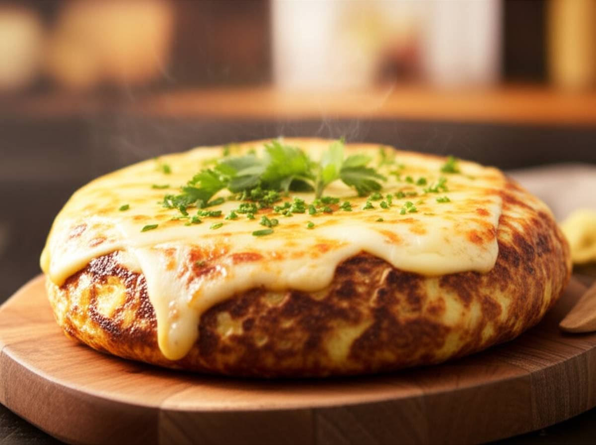 املت اسپانیایی با پنیر پیتزا: طرز تهیه آسان و سریع